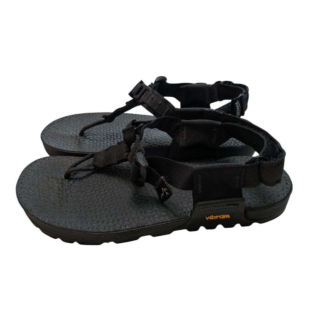 Bedrock Cairn Adventure Sandals Black Vibram Sole Womens 7 Mens 6 NWOB
